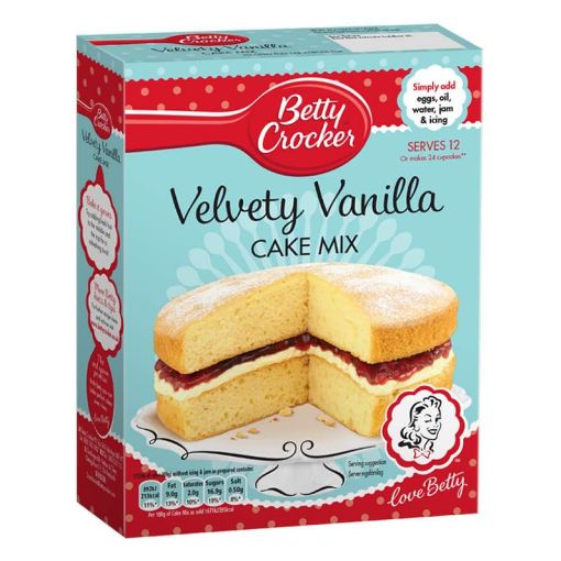 Picture of Betty Crocker Velvety Vanilla Food Cake Mix 425g