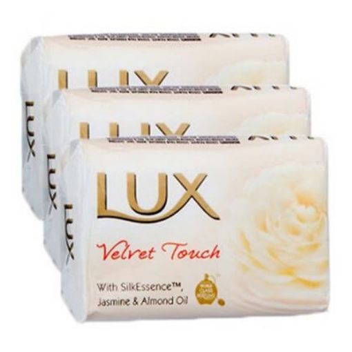Picture of Lux Soap White Velvet Touch 3s