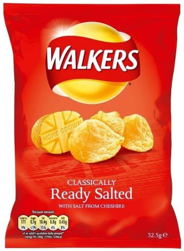 Picture of Walkers Crisps Ready Salted 32.5g