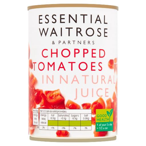 Picture of Waitrose Essential Tomatoes Chopped 400g