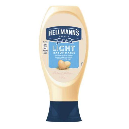 Picture of Hellmanns Mayonnaise Light Squeezy 430ml