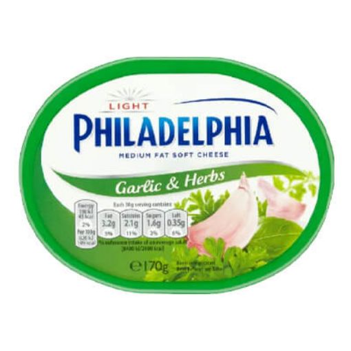 Picture of Kraft Philadelphia Light with Garlic & Herbs 200g