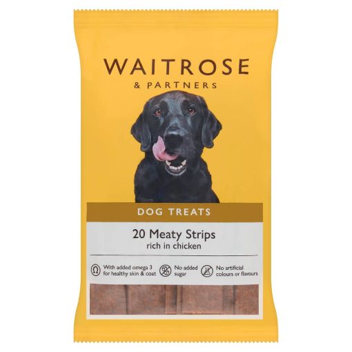 Picture of Waitrose Dog Food Meaty Strips Chicken (20s) 200g