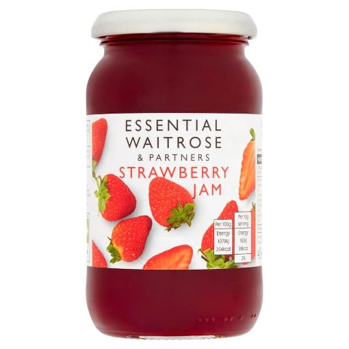 Picture of Waitrose Essential Jam Strawberry 454g