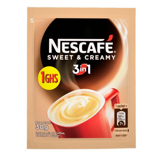 Picture of Nescafe 3in1 Sweet & Creamy Pouch 30g