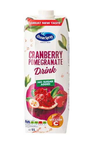 Picture of Ocean Spray Cranberry Pomegranate No Added Sugar 1Ltr