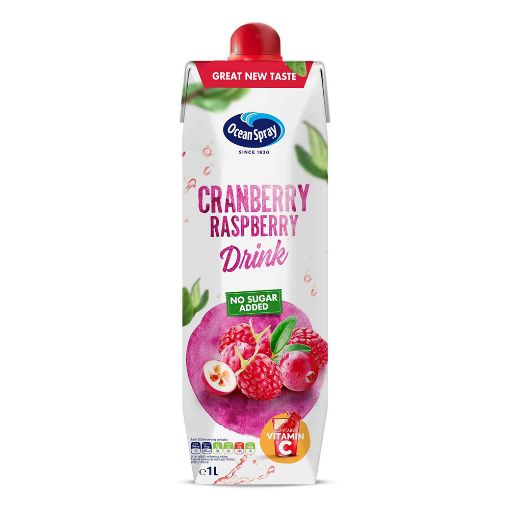 Picture of Ocean Spray Cranberry Raspberry No Added Sugar 1Ltr