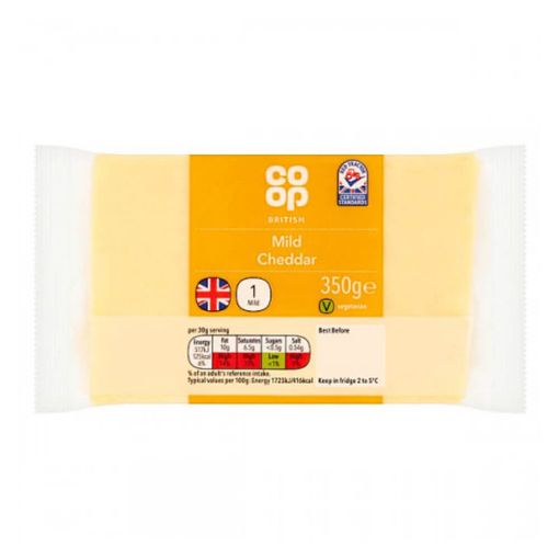 Picture of Co Op Mild White Cheddar 350g