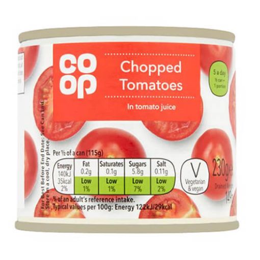 Picture of Co-Op Chopped Tomato in Juice 230g