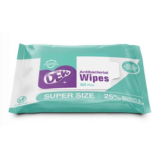 Picture of Dew Antibacterial Wipes 60 Pcs