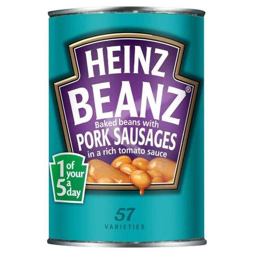 Picture of Heinz Baked Beans Pork Sausage 415g