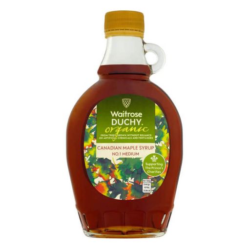 Picture of Waitrose Duchy Organic Maple Syrup Medium 330g