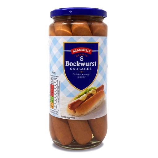 Picture of Bramwells 8 Bockwurst Sausages 550g