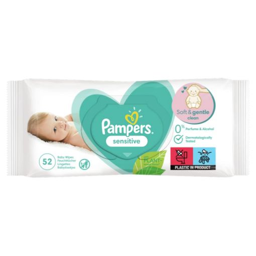 Picture of Pampers Baby Wipes Sensitive 52's