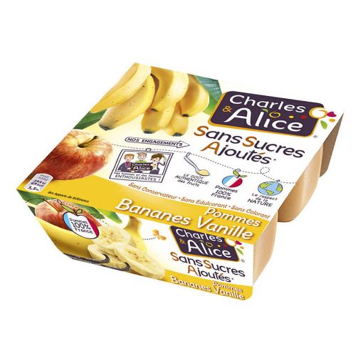 Picture of Charles & Alices Apple/Banana Compote 100g