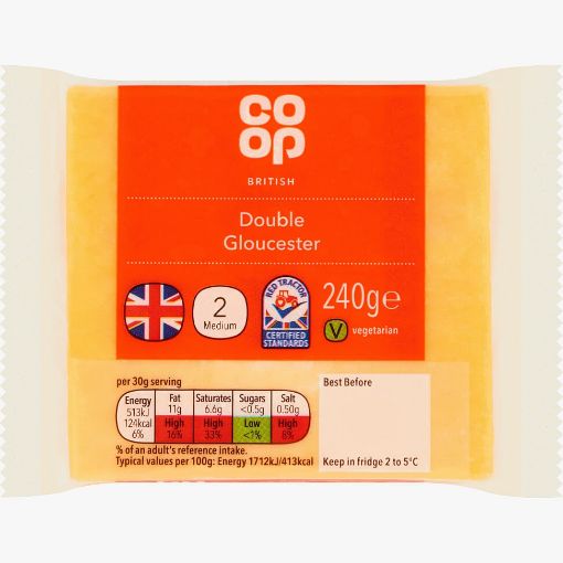 Picture of Co-op Double Gloucester 240g