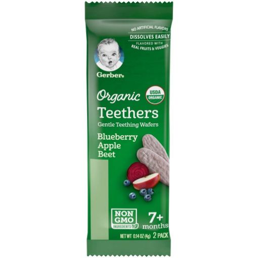 Picture of Gerber Orgaic Teethers Blueberry Apple Beet 4g