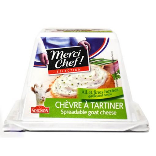 Picture of Merci Chef Goat Cheese Spreadable Pyramide Garlic&Herb 140g