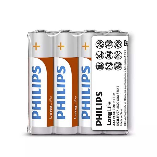 Picture of Philips Battery Long Life AAA x 4