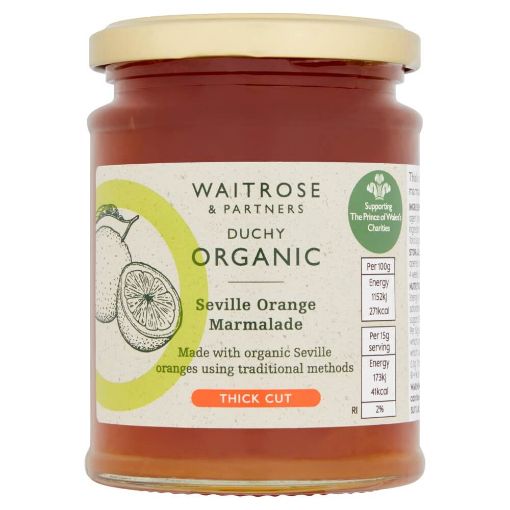 Picture of Waitrose Duchy Organic Marmalade Thick Cut 340g