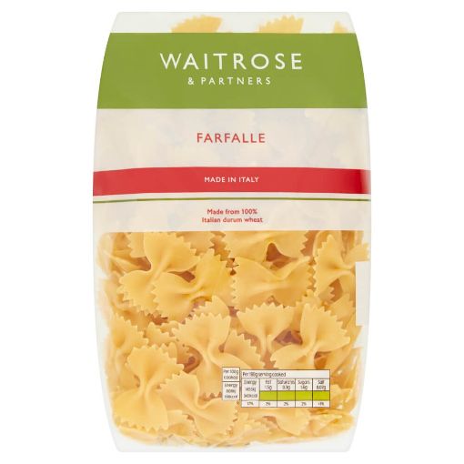 Picture of Waitrose Farfalle Pasta 500g