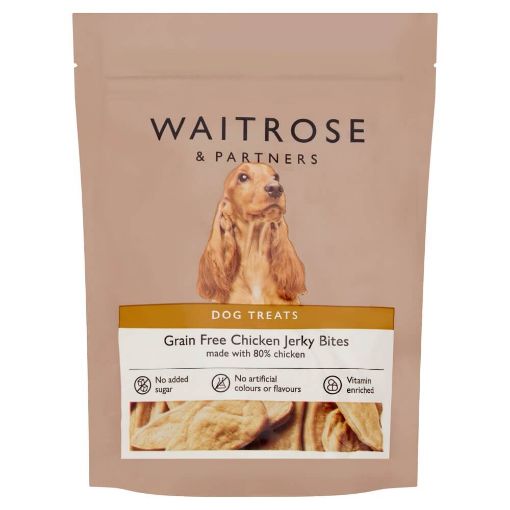 Picture of Waitrose Grain Free Jerky Bites 80% Chicken 70g