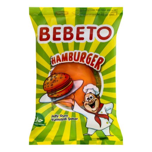 Picture of Bebeto Fast Food Hamburger Jelly Gum 30g
