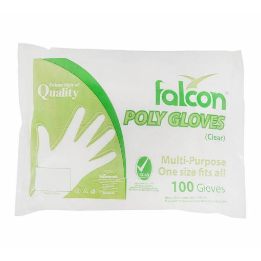 Picture of Falcon Poly Gloves(Clear) 100pcs