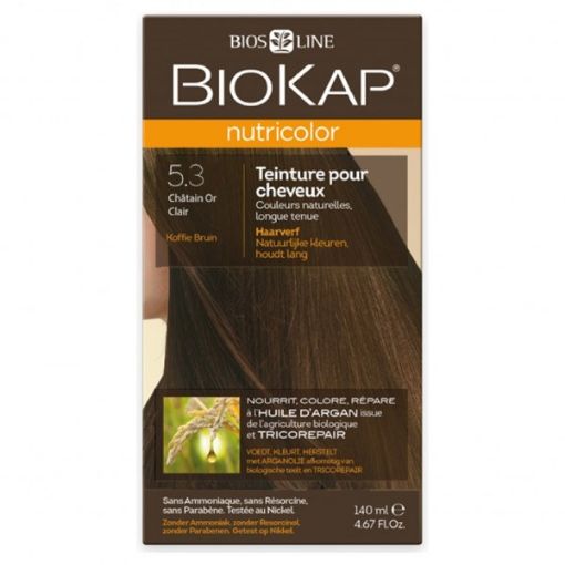 Picture of Biokap Nutricolor Hair Dye 5.3 L.Gold.Brw 140ml