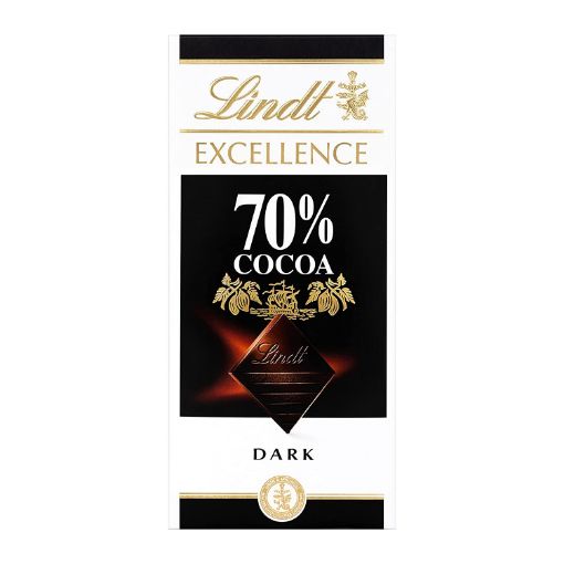 Picture of Lindt Choc 70% Cocoa Intense Dark 100g