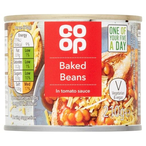 Picture of Co-op Baked Beans in Tomato Sauce 210g