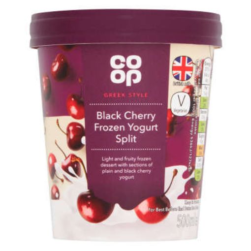 Picture of Co-op Black Cherry Yogurt Ice Cream 500ml