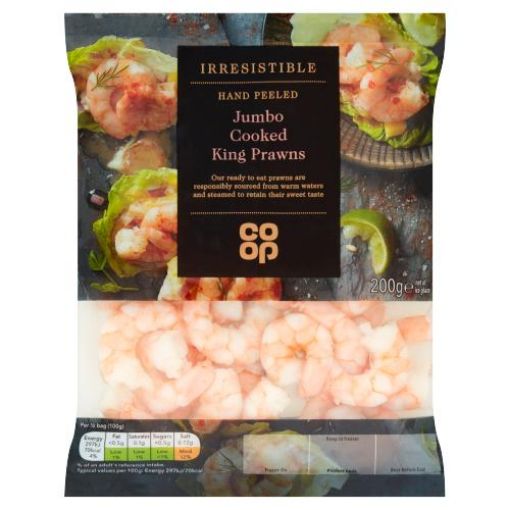 Picture of Co-op Irresistible Cooked & Peeled Prawns 200g