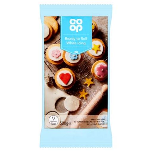 Picture of Co-op Ready To Roll White Icing 500g
