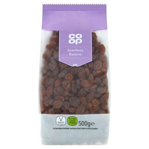 Picture of Co-op Seedless Raisins 500g
