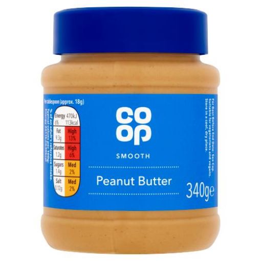 Picture of Co-op Smooth Peanut Butter 340g