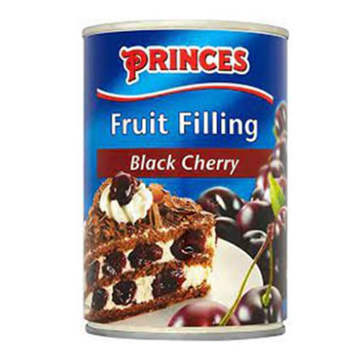 Picture of Princes Black Cherry Fruit Filling Tin 410g