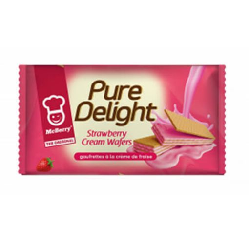 Picture of Pure Delight Strawberry Cream Wafers 42g