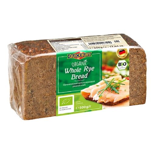 Picture of Quickbury Organic Whole Rye Bread 500g
