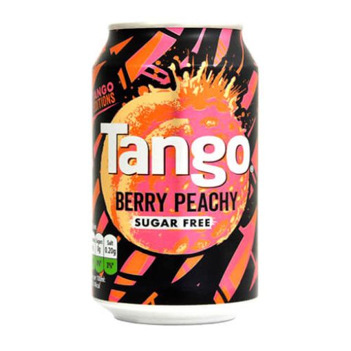 Picture of Tango Berry Peachy Sugar Free Can 330ml