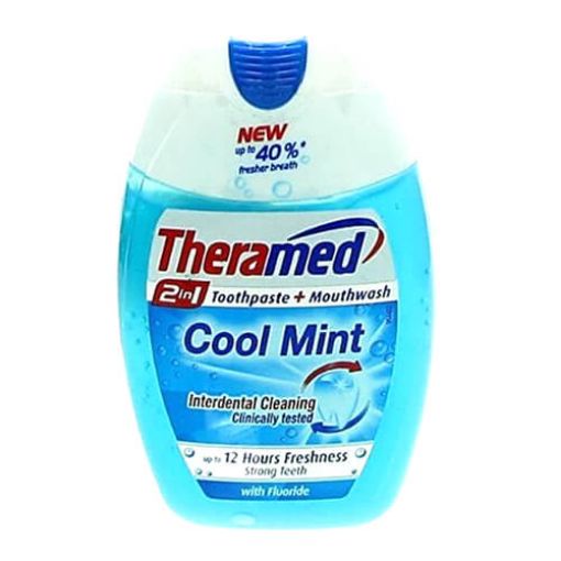 Picture of Theramed 2-In-1 Toothpaste & Mouthwash Cool Mint 75ml