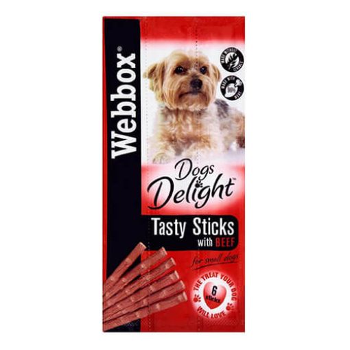 Picture of Webbox Dogs Delight Beef Small Tasty Sticks 6s