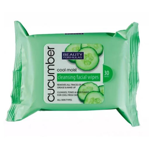 Picture of Beauty Formulas C.Moist Cucumber Facial Wipes 30s