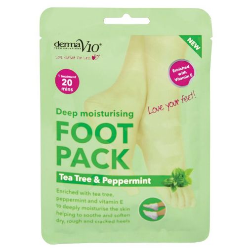 Picture of Derma V10 Tea Tree Foot Pack Kit Peppermint 1