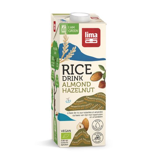 Picture of Lima Organic Rice Drink Hazelnut/Almond 1ltr