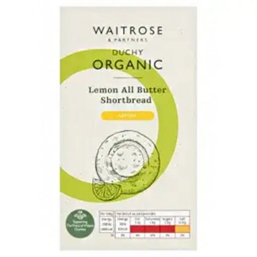 Picture of Waitrose Duchy Organic Shortbread Lemon 150g