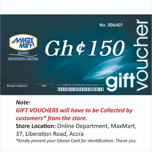 Picture of MaxMart Gift Voucher GHS 150