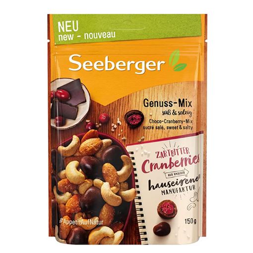Picture of Seeberger Choco-Cranberry Mix Sweet & Salt 150g