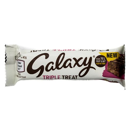 Picture of Galaxy Triple Treat Fruit And Nut Chocolate 40g