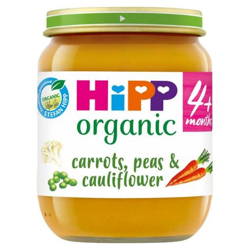 Picture of HiPP Organic Carrots/Cauliflower&Peas 4+ 125g